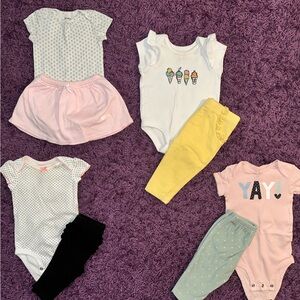 Baby Girl 3-6 Month Outfit Bundle